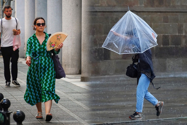 Danas sunčano i toplo, ali stižu pljuskovi i grmljavina, lokalno i grad i olujni vetar