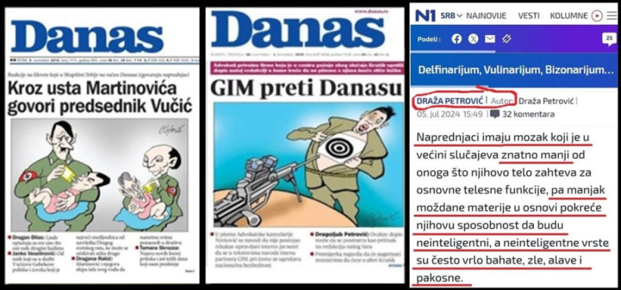 Nebojša Bakarec: Tajkunski „Danas“ i njegov urednik D. Petrović nastavljaju da targetiraju Vučića!