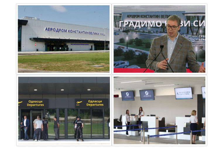 Otvorena nova zgrada terminala na niškom aerodromu - Predsednik Vučić: Predviđeno je dodatnih 60 miliona evra ulaganja (VIDEO)
