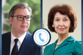Srdačan razgovor o najvažnijim pitanjima: Vučić sa predsednicom Severne Makedonije