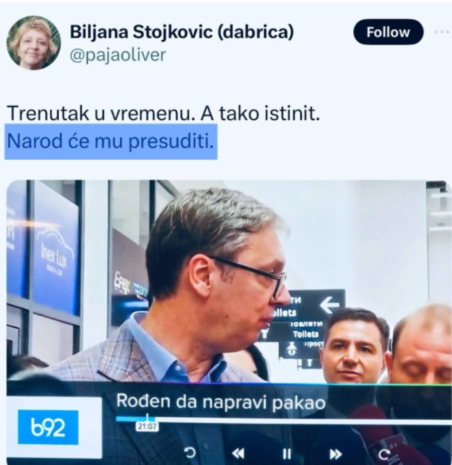 Srebrenica je za nju genocid, vređa SPC i traži ukidanje Republike Srpske! Evo ko je Biljana Stojković koja je predvodila protest (FOTO)
