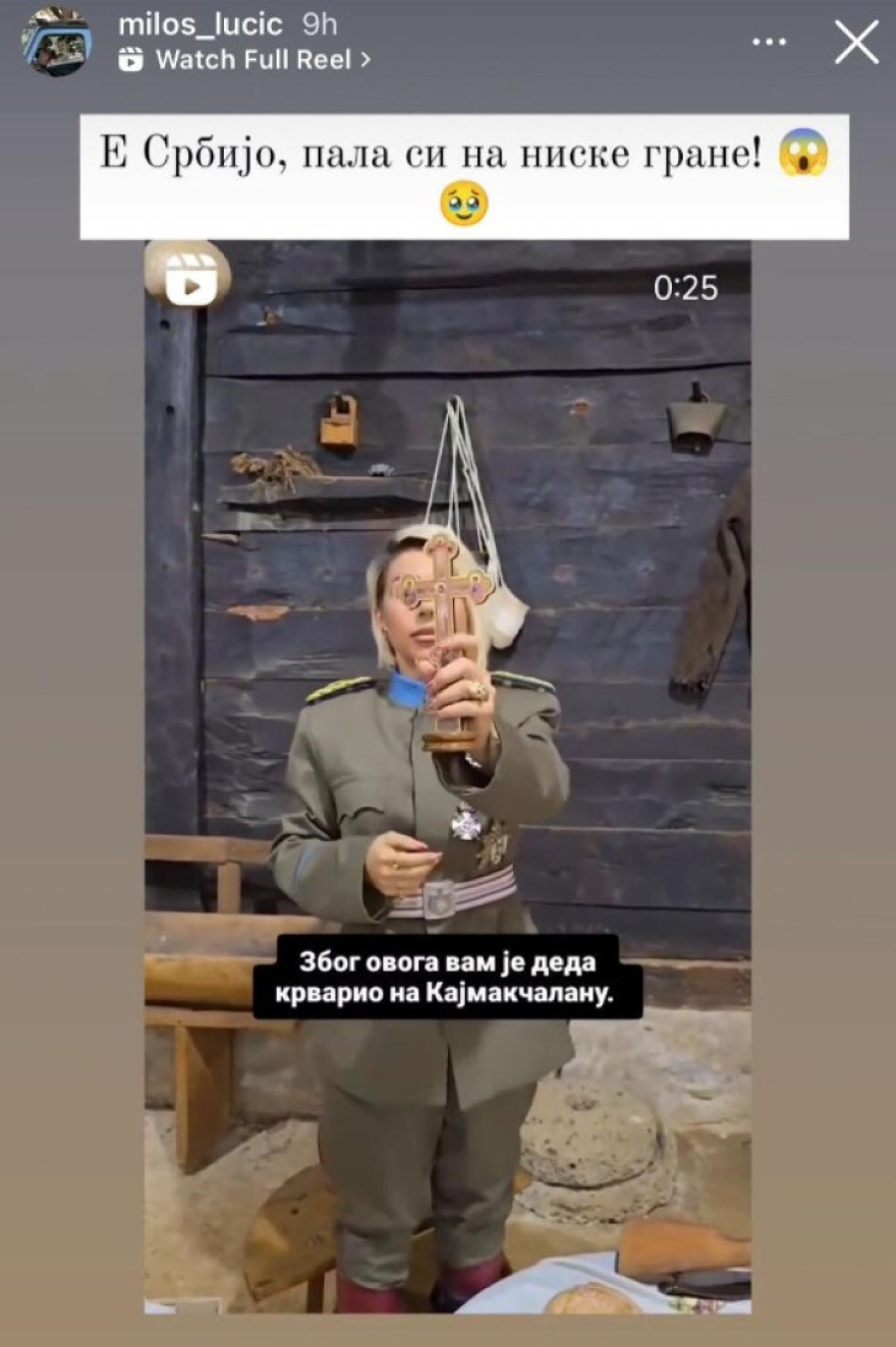 Sveštenik SPC osudio Jovanu Jeremić zbog njenog čina: Ovim rečima se obratio