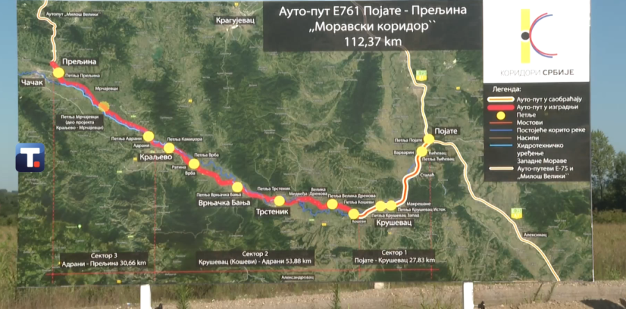 Ministar Vesić: Do kraja 2026. biće završen Fruškogorski koridor, a do kraja 2025. Moravski