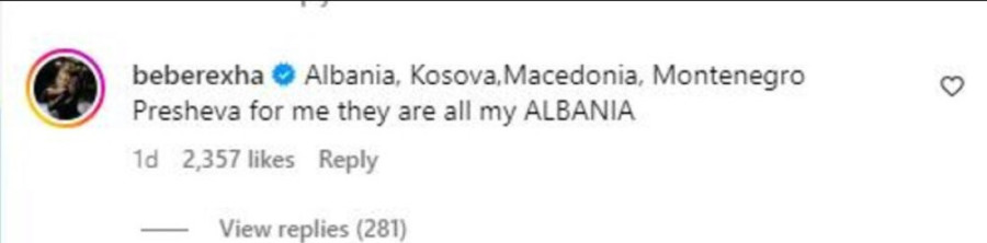 Albanska pevačica bez mozga, ali i bez srama: Propagira ideju "velike Albanije", zbog onog što je napisala traži se žestoka kazna!