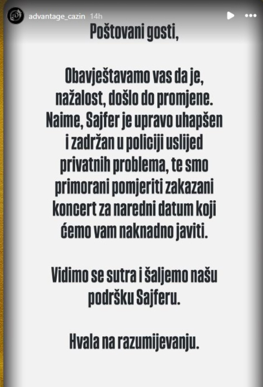 Reper uhapšen, oglasila se njegova supruga! Morao da otkaže nastup: Zadržan je u policiji