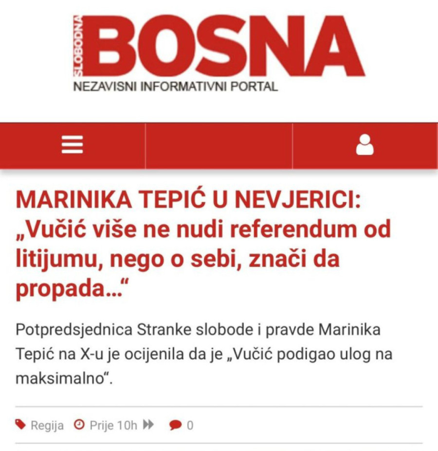 Bosanski islamisti kipte od besa zbog rasta plata i penzija u Srbiji: Vređaju Vučića i veličaju Mariniku Tepić!