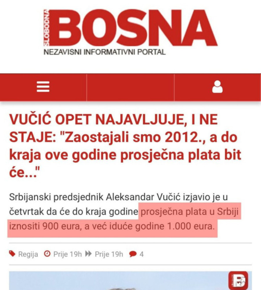 Bosanski islamisti kipte od besa zbog rasta plata i penzija u Srbiji: Vređaju Vučića i veličaju Mariniku Tepić!