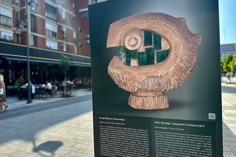 Ulična galerija na novootvorenom šetalištu: Baština Umetničke galerije "Nadežda Petrović" u Čačku (FOTO)