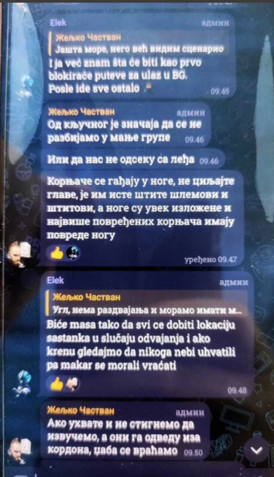 "Gađajte u noge, ne u glave" Uhapšene četiri osobe, planirale napad na policiju na protestu: SMS poruke otkrile njihov plan (FOTO)