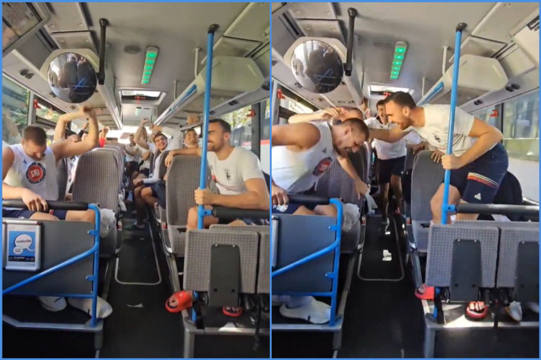 Ludnica u autobusu Srbije, svi skaču, ori se: "Kari's on fire, na-na-na-na-na..." (VIDEO)