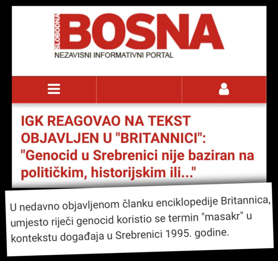 Islamisti koji ruše Vučića pobesneli! Čuvena enciklopedija Britanika tvrdi: Srebrenica nije genocid (FOTO)