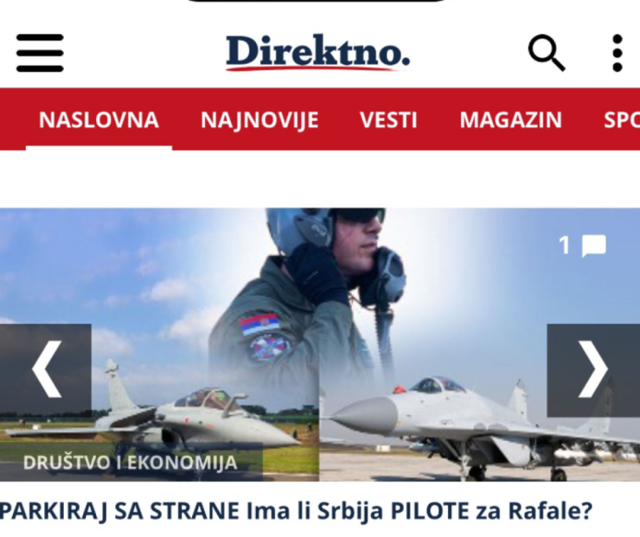 Da li je moguće? Tajkunsko glasilo vređa našu vojsku i oficire - "Oni su nesposobni da nauče da lete na Rafalima"