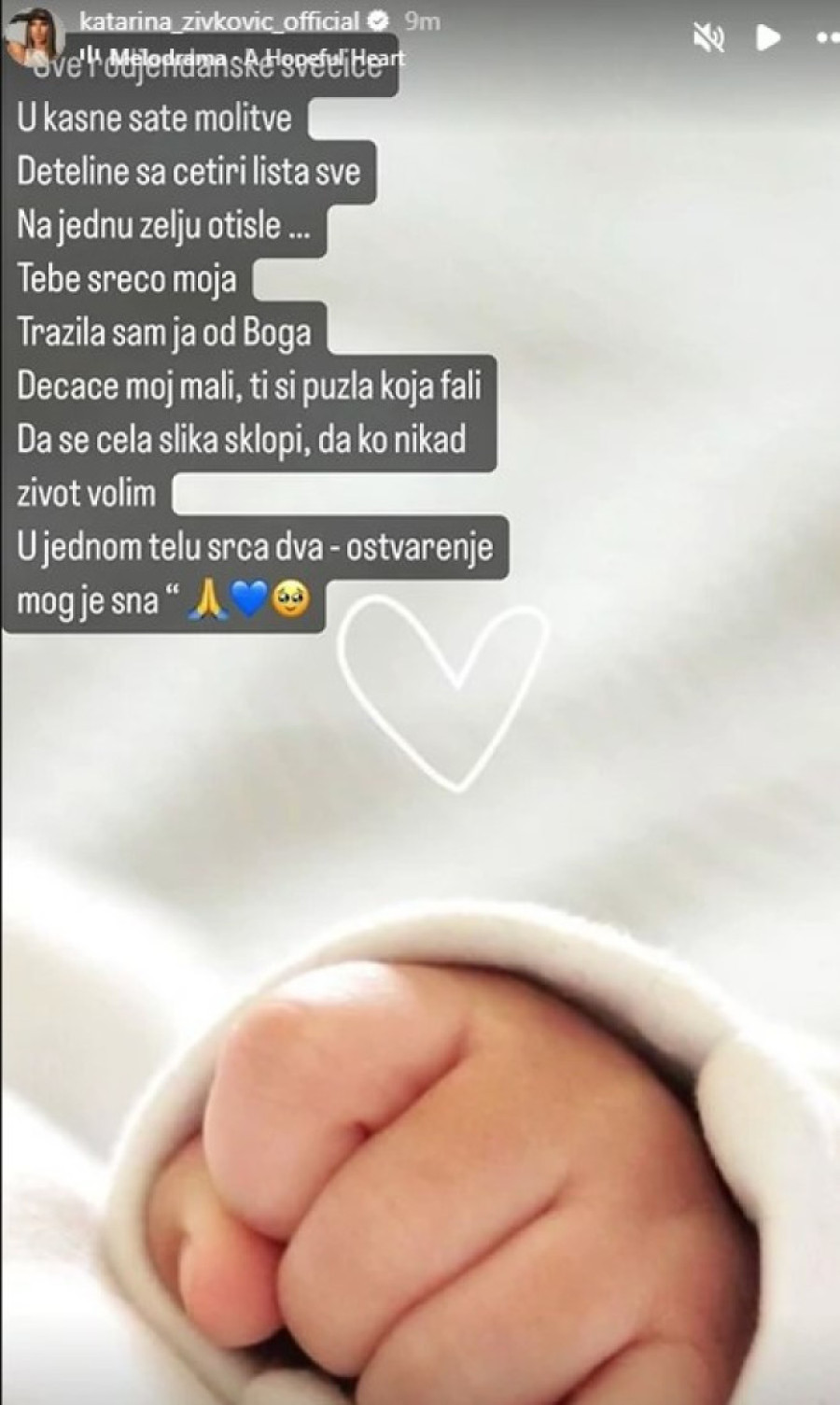 Emotivna poruka Katarine Živković će vas rasplakati! Posvetila ju je sinu Stefanu: Ti si ostvarenje mog sna