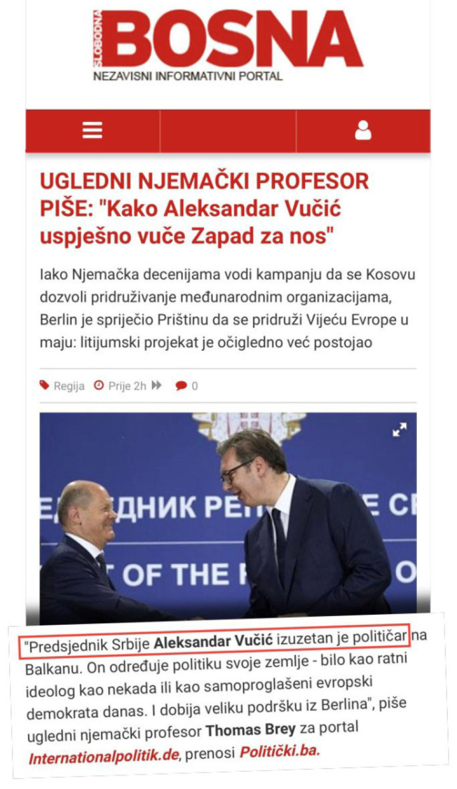 “Vučić nas uspešno vuče za nos, izuzetan je političar”! Bosanski islamisti i zapadni analitičari kipte od mržnje i besa