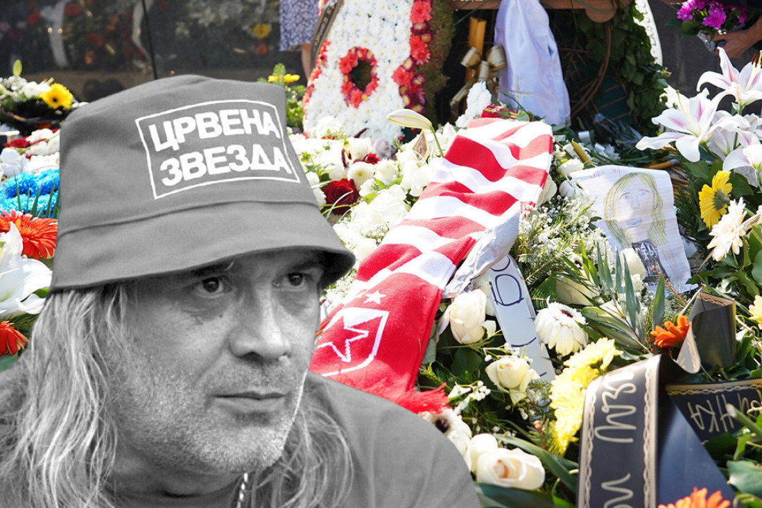 Fotografije koje kidaju srce svakog zvezdaša! Na Borinom kovčegu šal voljenog kluba (GALERIJA)