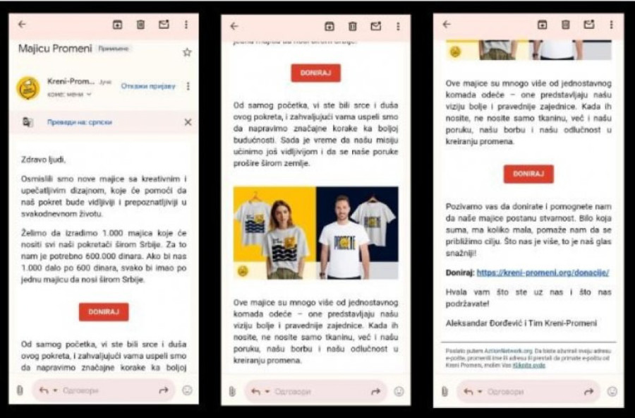 Njemu je politika samo način da zaradi pare: Savo Manojlović prodaje majice, šalje ljudima mejlove u kojima moljaka za novac! (FOTO)