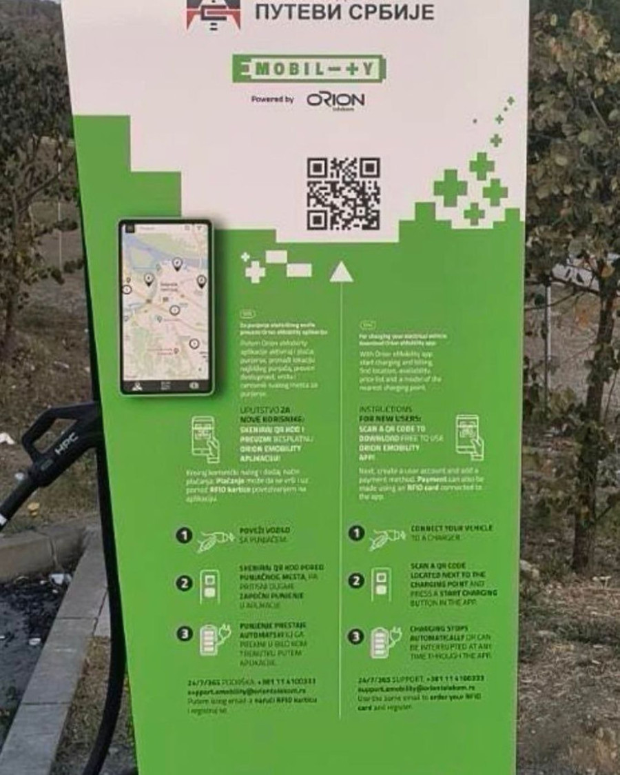 Ministar Vesić: U toku postavljanje 10 superbrzih električnih punjača na auto-putevima