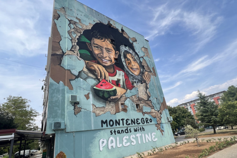 Ovo je mural o kom priča čitav region: Mišo oslikao likove palestinske dece - jedan detalj svima upada u oči (FOTO)