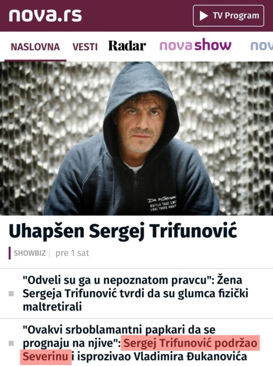 Sergej napao Srbiju zbog zadržavanja Severine na granici, pa ga Hrvatska uhapsila na istom mestu! Ozbiljan šamar za autošoviniste