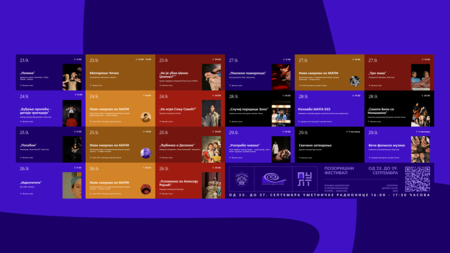 Voja Brajović otvara festival MAPA 032: Čačak i pozorište - mora biti slobode i rokenrola (FOTO)