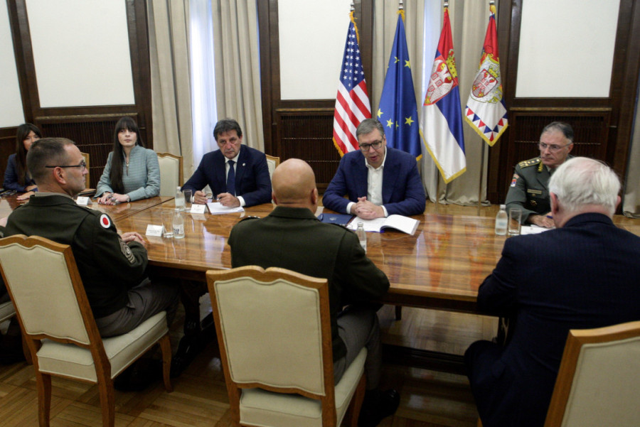 Vučić sa komandantom Nacionalne garde Ohaja: Zatražio sam jaču podršku SAD u zaštiti našeg naroda na KiM (FOTO)