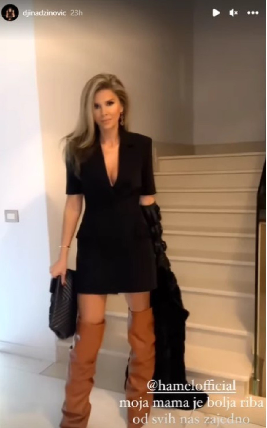 "Moja mama je bolja riba od svih nas zajedno!" Đina Džinović objavila Melininu sliku, dubok dekolte i uska haljina zapalila mreže