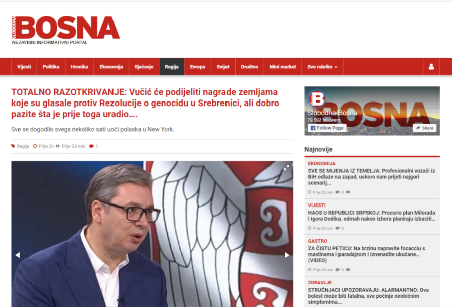 "Vučić nagrađuje zemlje koje su glasale protiv rezolucije o genocidu": Islamisti lude od besa zbog poraza u UN!