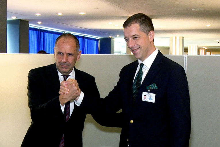 Đurić se sastao sa šefom grčke diplomatije: Informisao ga o teškom položaju Srba na severu Kosmeta