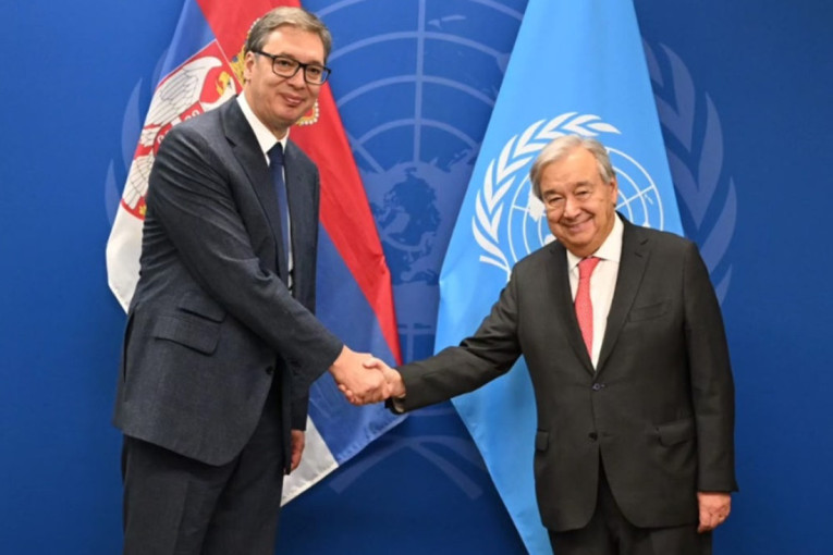 Vučić se sastao sa Guterešom u Njujorku: Detaljno sam ga upoznao sa situacijom na KiM