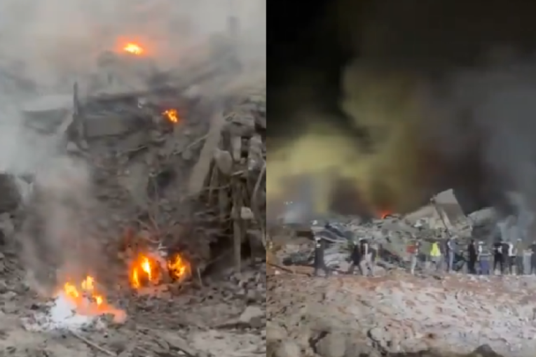 Najsnažniji napad na Bejrut od početka eskalacije: Zgrade sravnjene sa zemljom, meta bombardovanja vođa Hezbolaha (VIDEO)