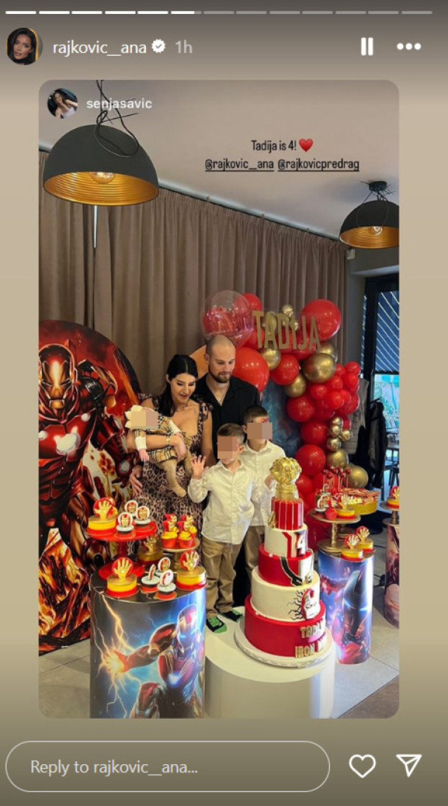 Ana i Predrag Rajković priredili bajku za pamćenje najmlađem sinu: Okupili najbliže za njihov najbitniji dan