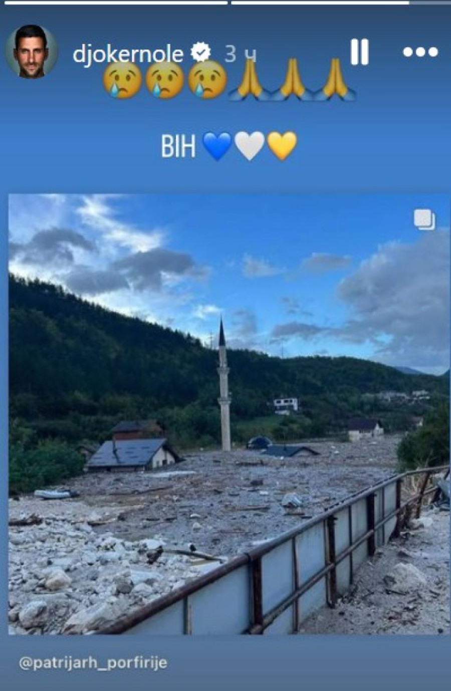 Noleta potresli prizori iz poplavama razorene Donje Jablanice! Oglasio se iz Šangaja u sitne sate!