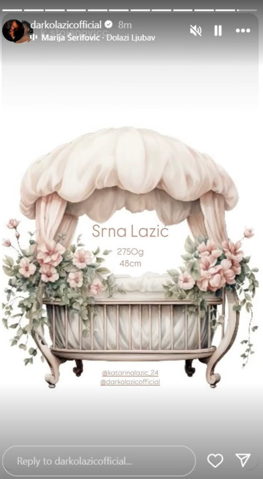 Prvo oglašavanje Darka Lazića nakon što je postao otac: Pevač emotivan povodom rođenja naslednice