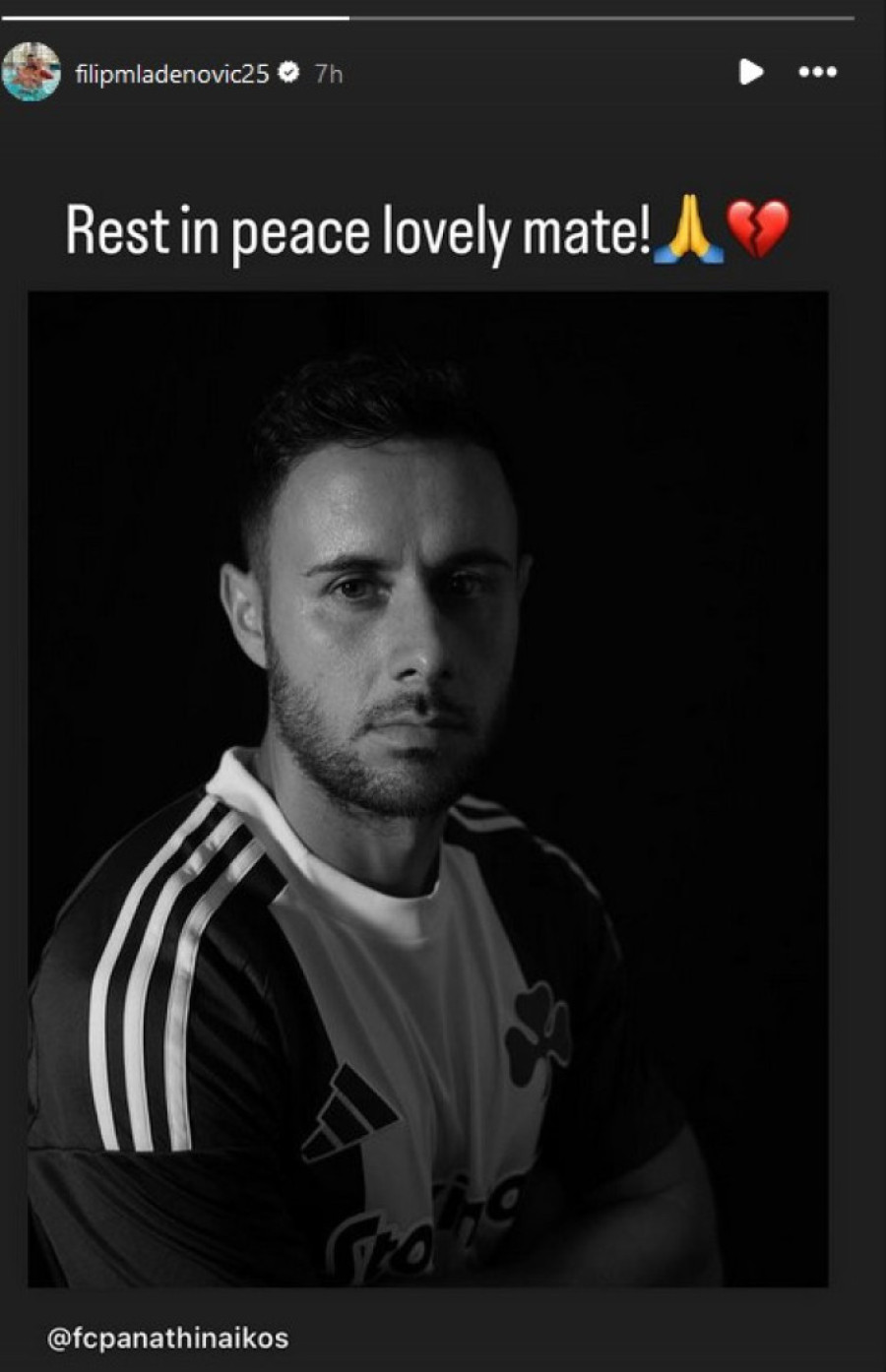 Srbi se oprostili od preminulog saigrača: Ostavili su poruke i sliku koje paraju srce (FOTO)