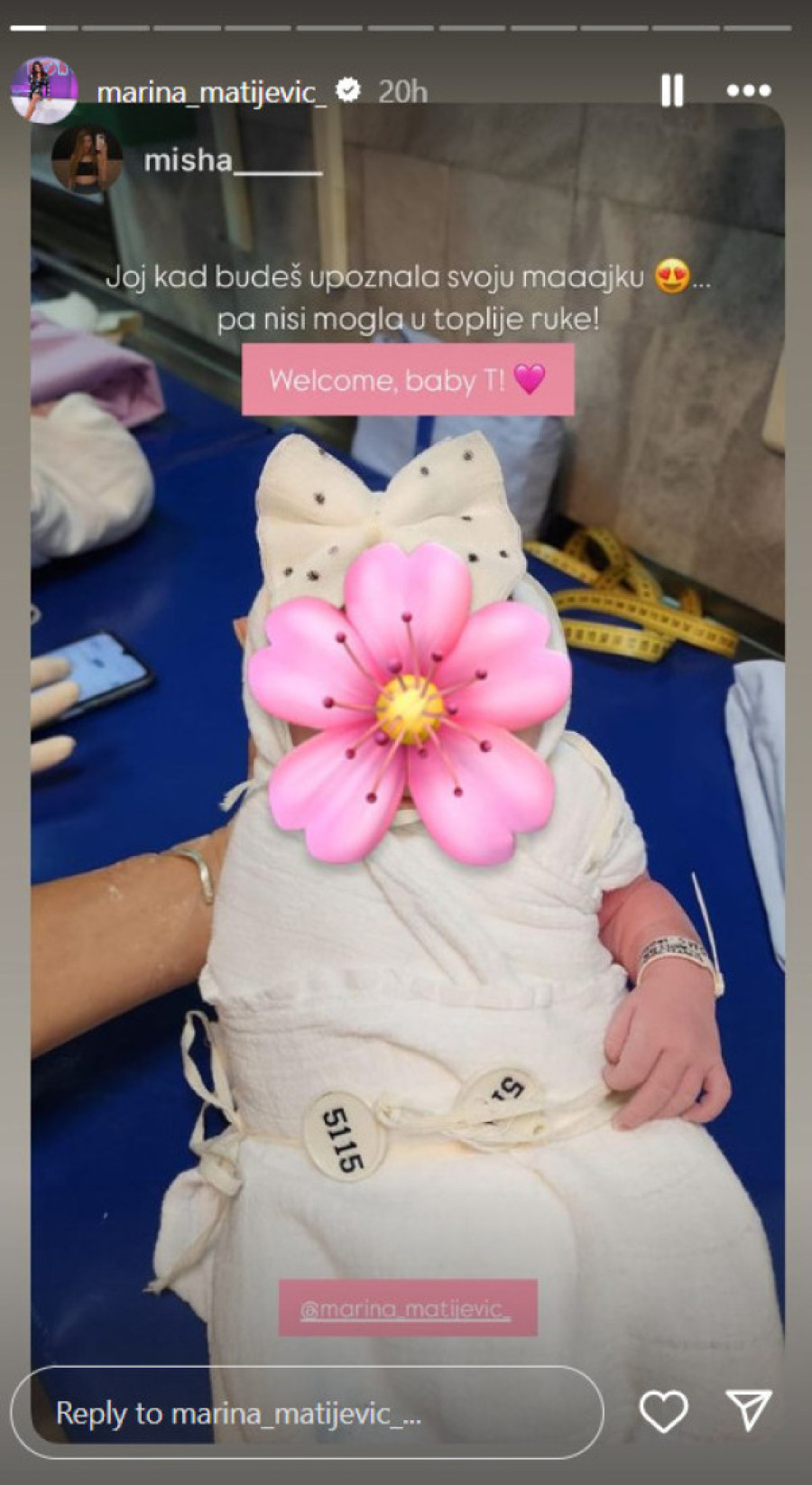 Porodila se "loto devojka": Prelepa Marina na svet donela bebu, a evo i koje ime su odabrali