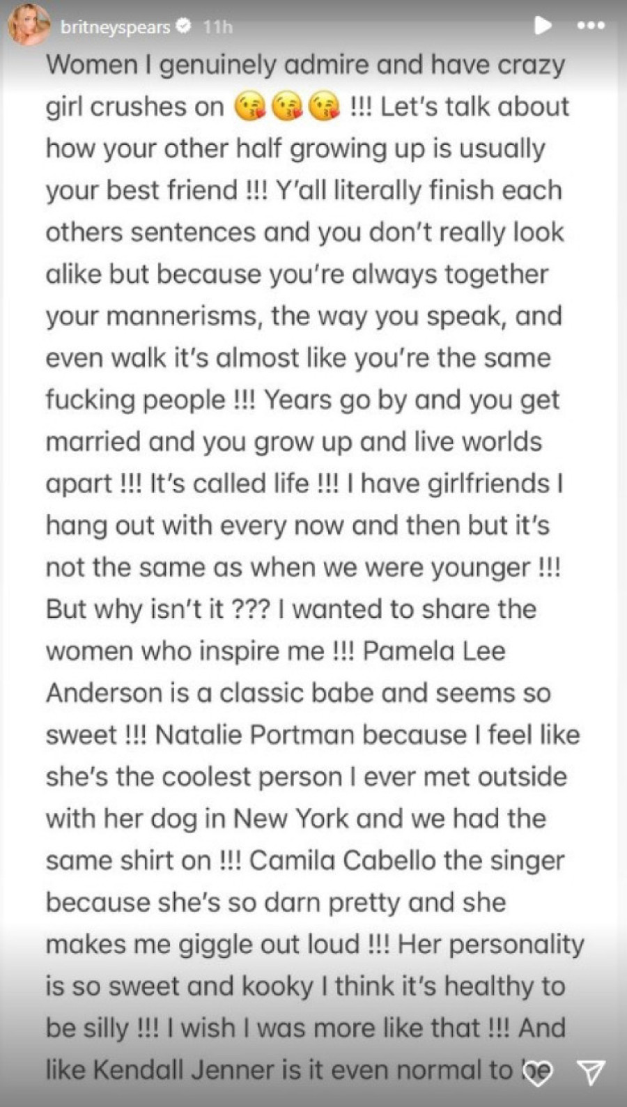 Britni Spirs ima listu žena koje joj se sviđaju! „Ne znam da li je uopšte normalno da je neko toliko lep?" (FOTO)