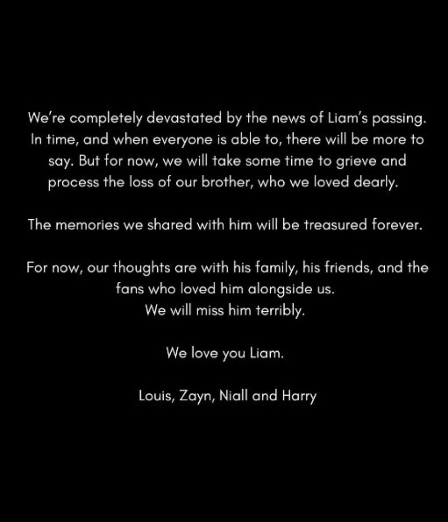 Kolege iz "One Direction" se oprostile od Lijama Pejna: Potresna poruka otkriva bliskost među članovima benda