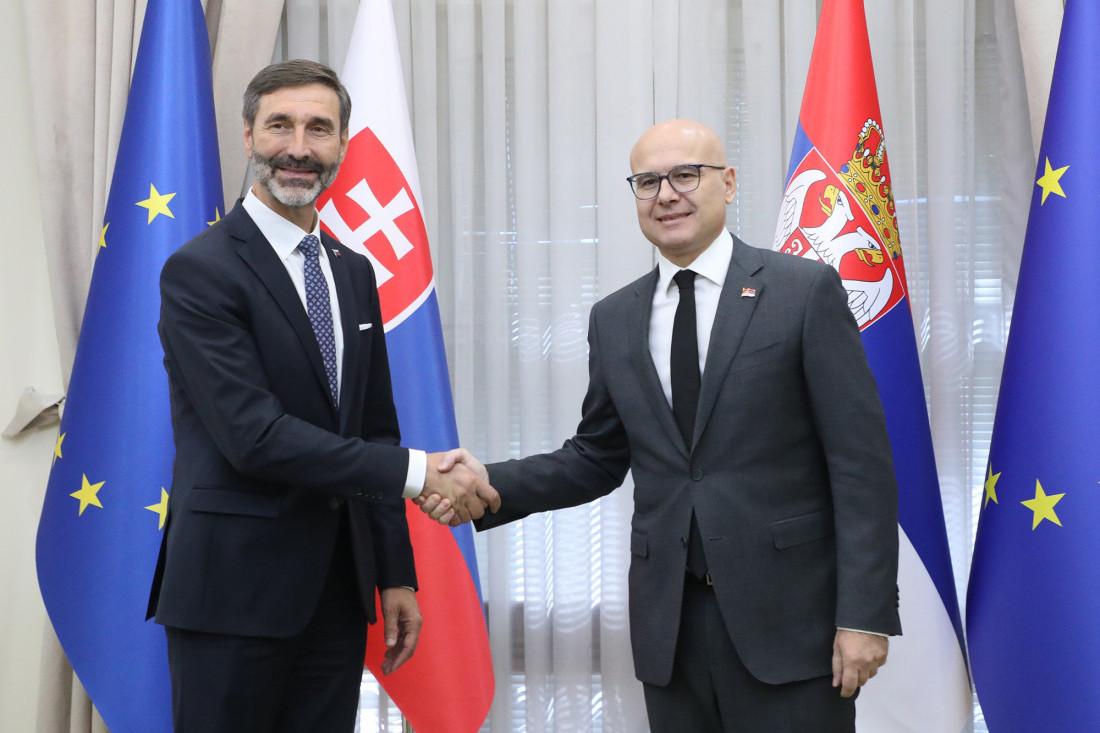 Premijer Miloš Vučević sa ministrom Blanarom razgovarao o unapređenju saradnje Srbije i Slovačke (FOTO)