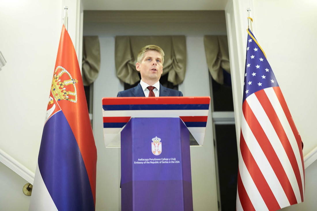 Gujon tokom boravka u Vašingtonu ukazao i na katastrofalnu humanitarnu situaciju za Srbe na Кosovu i Metohiji