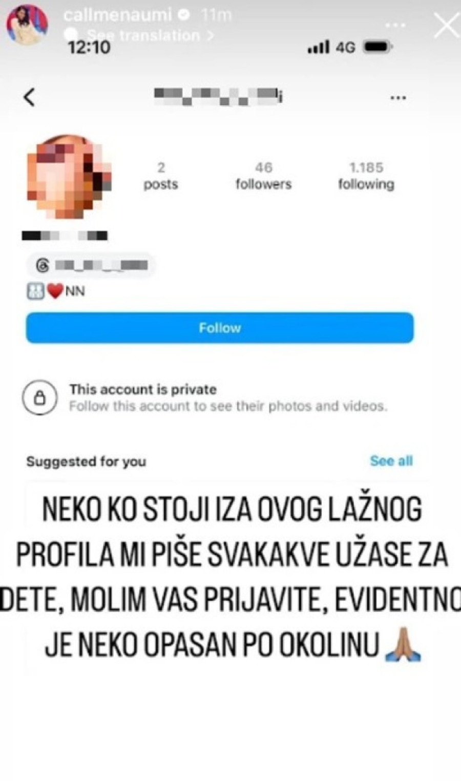 Ženu Ognjena Amidžića ponovo napadaju: Piše mi svakakve užase za dete!