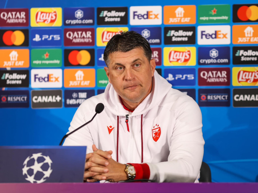 Milojević u problemima uoči Monaka: Ispao nam je veliki broj igrača, ne možemo tako da igramo u Ligi šampiona