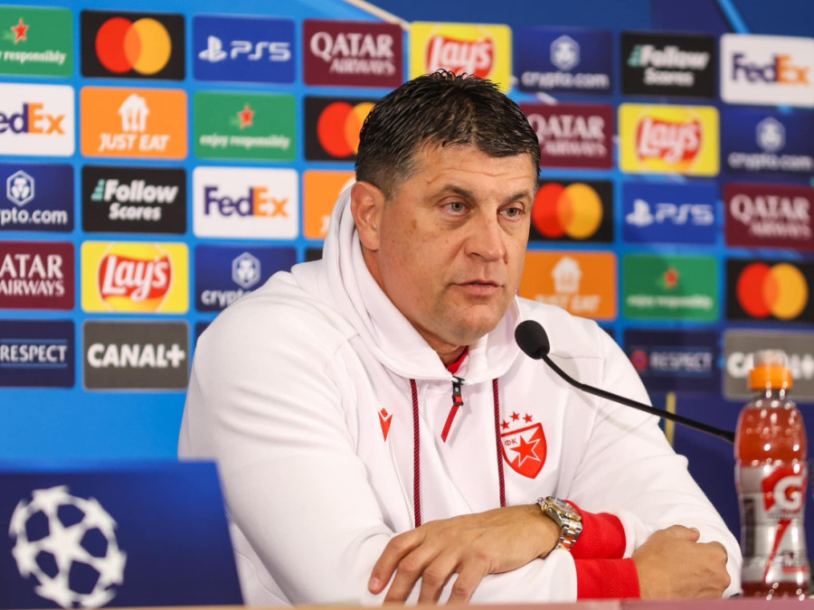 Milojević u problemima uoči Monaka: Ispao nam je veliki broj igrača, ne možemo tako da igramo u Ligi šampiona