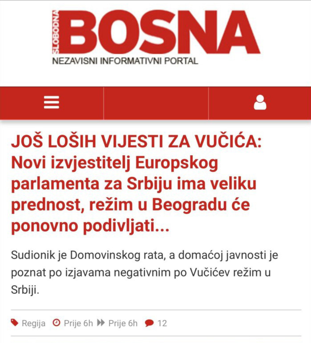 "Loše vesti za Vučića": Bosanski islamisti se raduju dolasku hrvatskog srbomrsca na evropsku funkciju