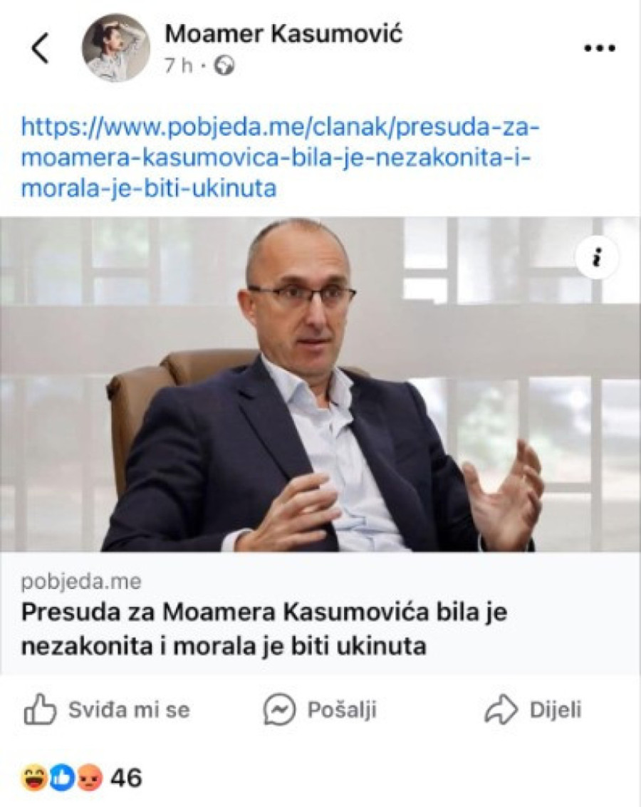 Prvo oglašavanje Moamera Kasumovića: Glumac osuđen za bludničenje se oglasio sramnim potezom