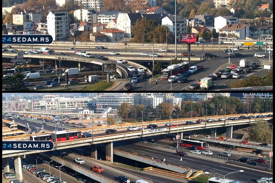 Gužve u Beogradu od ranog jutra! Pratite kamere 24sedam i izbegnite kolaps! (FOTO)