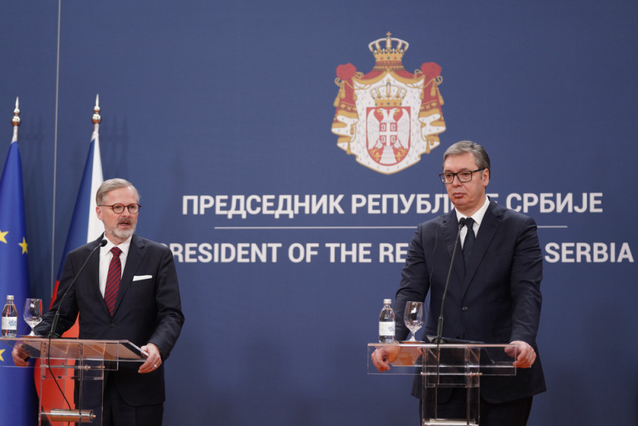 Vučić zahvalio premijeru Češke na poseti i poručio: Pričali smo i o evropskom putu i da nas podrže u otvaranju klastera 3 (VIDEO)