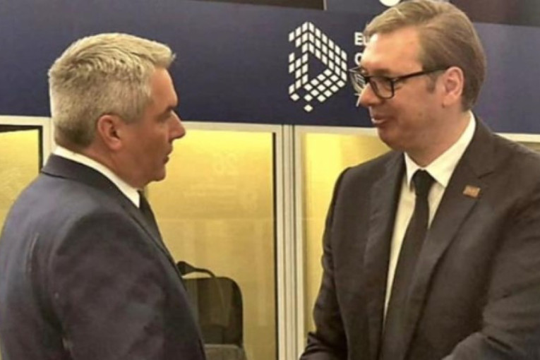 Predsednik Vučić sa austrijskim kancelarom: Razmenili smo mišljenja i o strateškim odlukama koje stoje pred Evropom i našim regionom