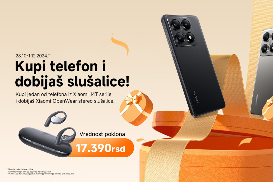 Fotografija i zvuk u savršenoj harmoniji - Xiaomi 14T serija uz OpenWear Stereo na poklon