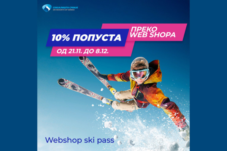 Web Shop Skijališta Srbije - nastavlja se pretprodaja sa 10% popusta!