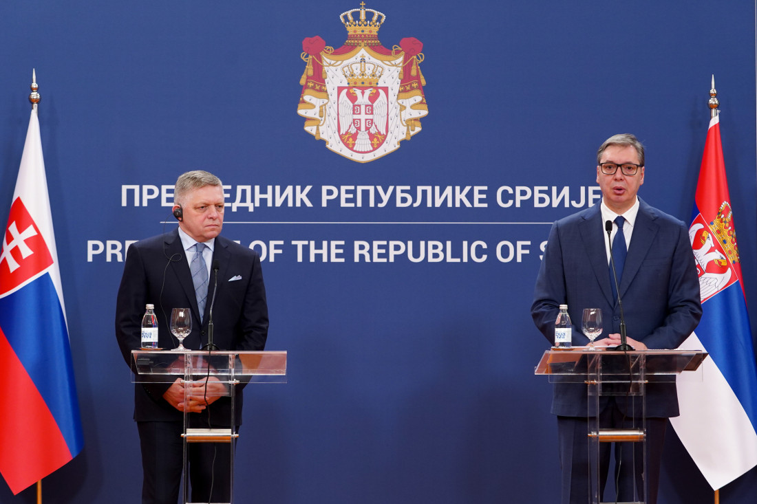 Vučić nakon sastanka sa Ficom: Srbija i Slovačka će braniti tekovine borbe protiv fašizma i nacizma (VIDEO)